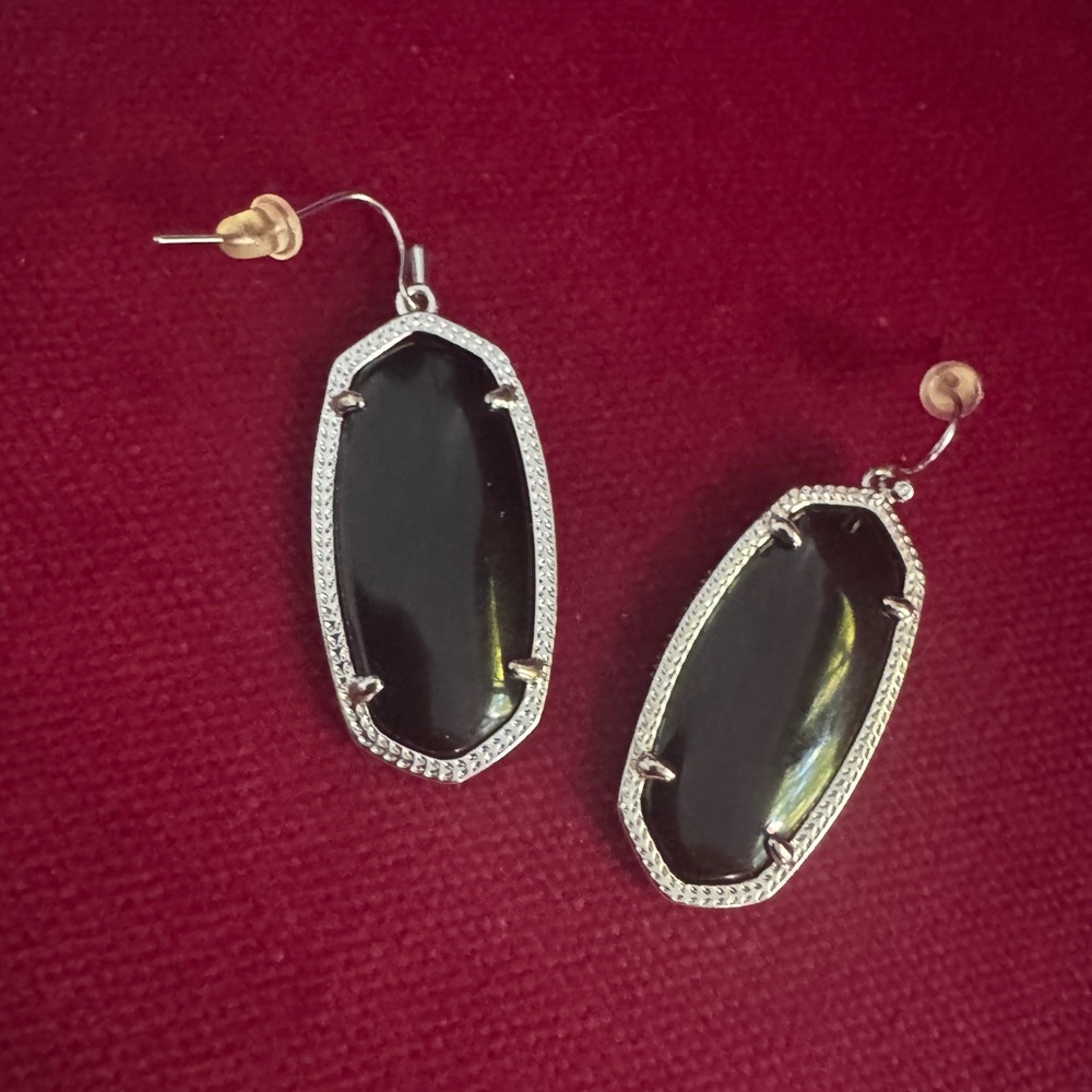Kendra Scott Black Lee Drop Earrings